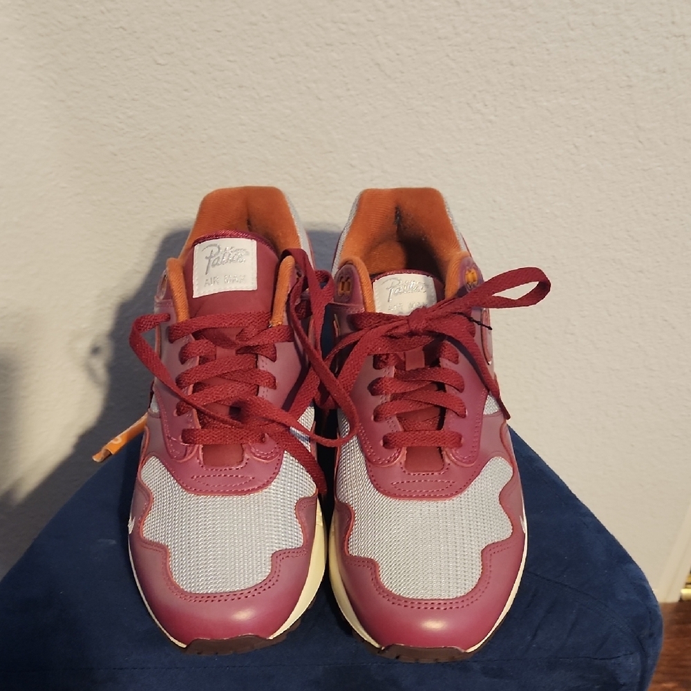 Patta Air Max Burgundy Sneakers